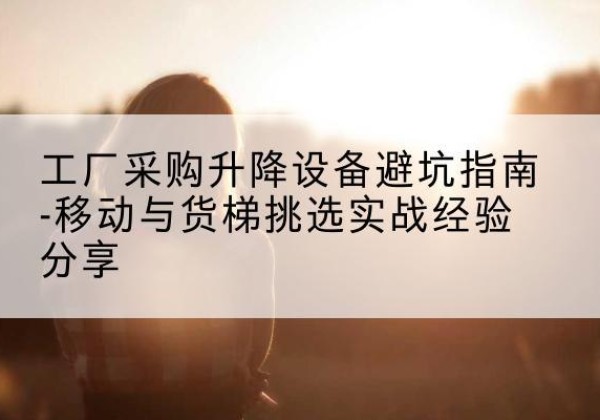 社旗移动式升降机怎么选-工厂采购升降设备避坑指南-移动与货梯挑选实战经验分享